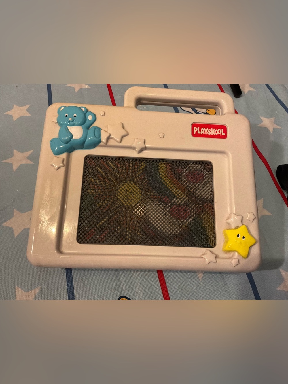 Vintage 1990 playskool musical dream screen infant crib soother toy